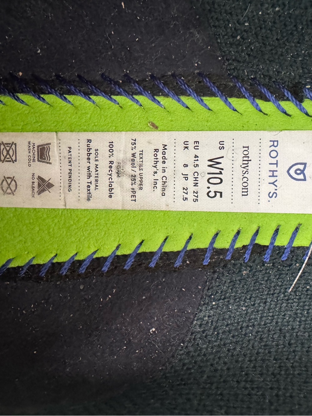 Rothy’s size 10.5 green - Picture 6 of 9